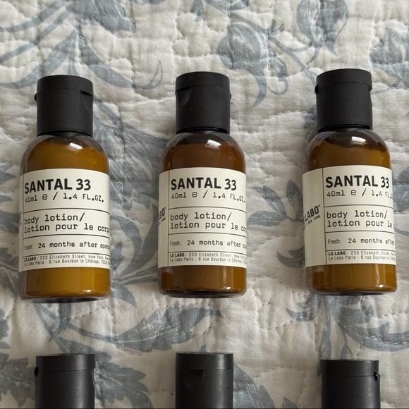 Le Labo Santal 33 Body Lotion Travel Mini Size, Lot of 15 - Picture 2 of 6